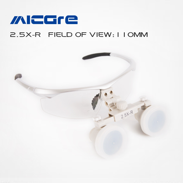surgical loupes 2.5X-R BP frame
