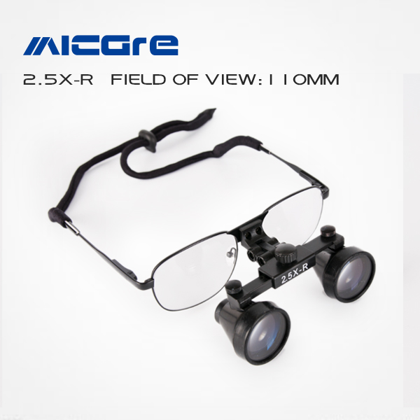 surgical loupes 2.5X-R metal frame