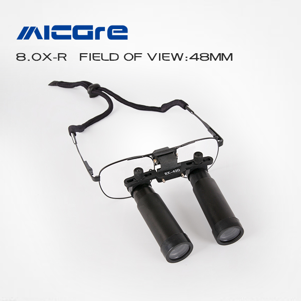 surgical loupes 8.0X-R metal frame