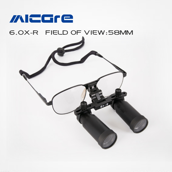 surgical loupes 6.0X-R metal frame