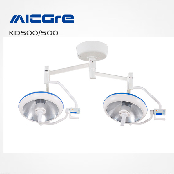 KD500/500 Double headed ceiling halogen OT light
