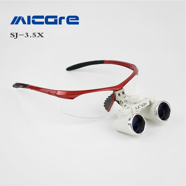 眼镜式放大镜SJ-3.5XR 三色 银/红/黑